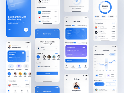 Fintechy - Fintech Mobile App by Shadhin Ahmed on Dribbble