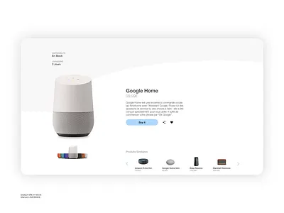 DailyUI 096 In stock application availability daily 100 challenge daily ui dailyui dailyui 096 dailyuichallenge design desktop google google home in stock in stock interaction interface product ui