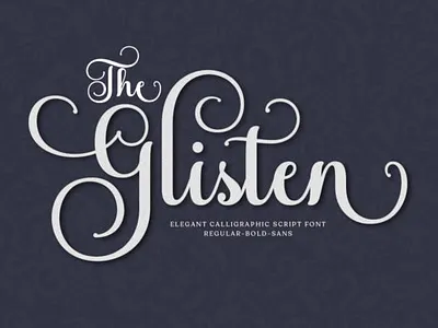 The Glisten Fonts branding covid19 design font font awesome font design font foundry handmade illustration typography ui ux vector
