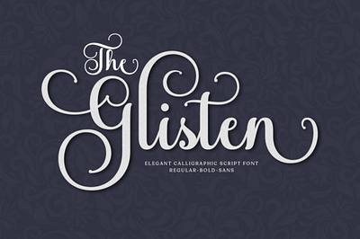 The Glisten Fonts branding covid19 design font font awesome font design font foundry handmade illustration typography ui ux vector