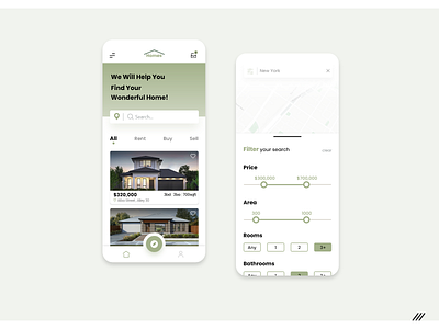 Real Estate App app challenge design designwich designwich school real estate real estate app ui ui design ux uxdesign xd