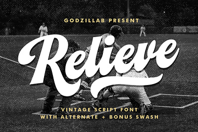 Relieve - Vintage Script Font branding calligraphy clothing font fonts lettering logo logotype type typeface typography vintage vintage font
