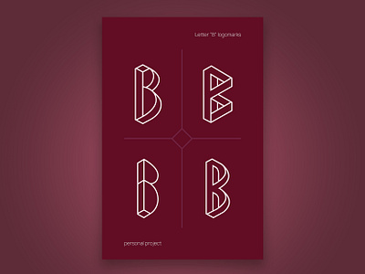 Letter "B" logomarks adobe illustrator branding design graphic design illustration logo vector