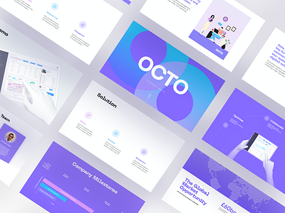 OCTO Presentation/Pitch Deck data visualization deck design keynote pitch pitch deck pitchdeck powerpoint powerpoint presentation powerpoint template presentation presentation design sales deck slide startup ui ux