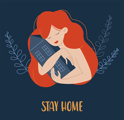 stay home is actual again art design illustration illustration art illustrator painting procreate procreateapp vector web