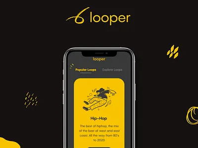 Looper android app app design app ui appdesign design ios kotlin music musicapp react react native ui ui design ui ux uidesign uiux ux
