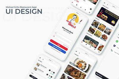 Restaurant App UI Design product design restaurant app ui design uiux