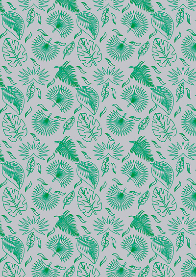 Palms and Leaves pattern artwork digital illustration illustration illustrator leaves palms pattern pattern design print print design vector