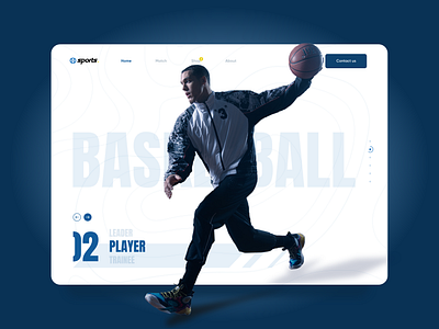 Basketball Player concept design dribbble likeforlike trend trendy design ui uiux