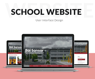 School Website UI Design product design school app school website uidesign uiux userinterface