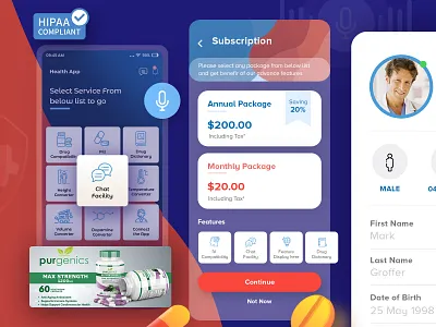 Medication Management App dashboard design system emergency room hospital medical app medical design medtech startup overview patient ui ux