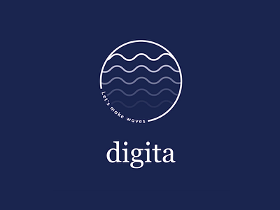 Let's make waves branding design graphic design icon illustration illustrator logo typography ui ux
