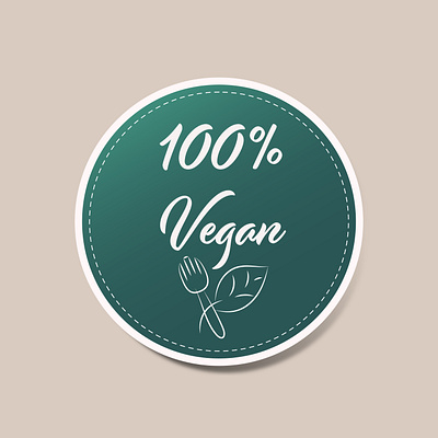 vegan app art branding design food graphic design icon minimal sticker vector vegan