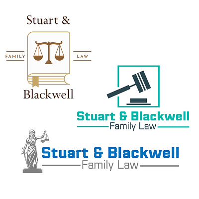 Stuart and Blackwell branding design flat logo minimal