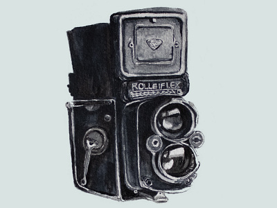 Vintage Camera card illustration illustration art illustrations print wallart watercolor