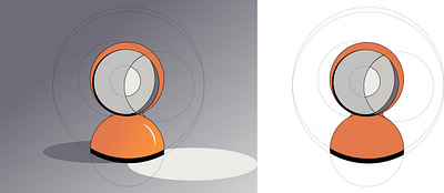 ECLISSE lamp by Vico Magistretti architecture challenge design icon illustration lamp magazine design magistretti ui webdesign