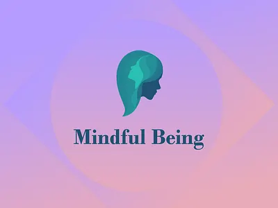 Mindfulness training coach logo brand branding design gradient illustration logo vector