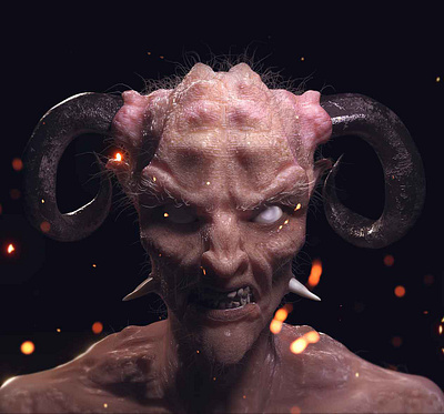 Demonel - rework for fun '20 3d 3d model character design demon rework sculpt zbrush