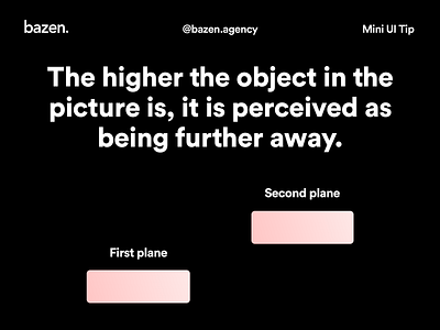 Mini UI Tip - Object distance design agency design tip design tips product design ui ui design uidesign uidesigner uiux userinterface userinterface design userinterfaces ux design uxdesign uxdesigner uxui