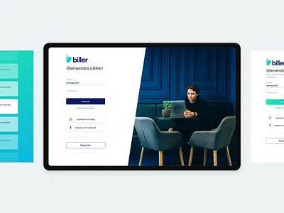 biller | Login Screen bill billing login login design login form login screen splashpage web app web app design