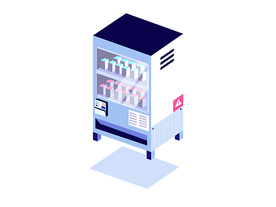 Vending machine, cute edition illustration illustrator isometric art isometric design isometric illustration isometry ui vector vending machine