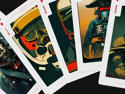 Cards WIP 2 card diamonds jon way jw.s jws midjourney playing cards ukiyo e