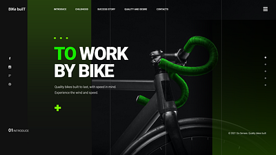 Bicyclelandingpagedesign Header design ui