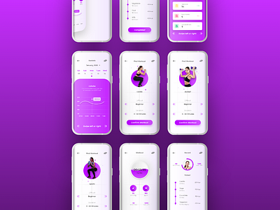 Sample inspiration Workout app design ui