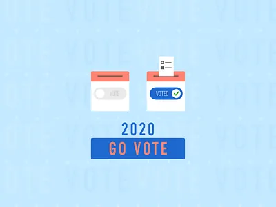 Vote and Voted adobe illustrator design flat graphic graphic design graphic art graphic arts icon icon design illustration art ui vector