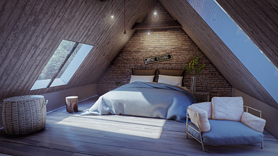 Interior Render of A Bedroom 3d architecture design design art exterior design interior design lumion render