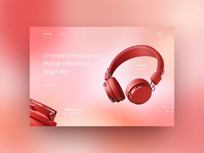 Gradient Headphones Concept #2 concept creativity headphones homepage landing technical ui ux uxdesign webdesign website