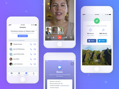 Teleport.Video • iOS App case studies casestudy design design process design strategy functionality ios ios app design mobile app remotework touchpoint ui ui design ux video video conference video conferencing