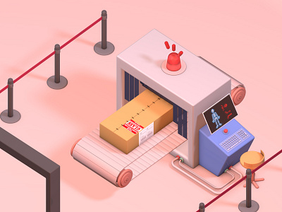 Human Detector Machine 3d 3d art 3d design 3d designer 3dillustration blender c4d cinema4d deliver delivery illustration