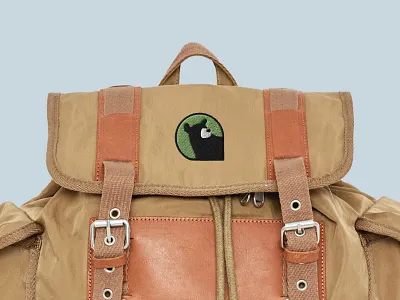 Hey Bear Logo Design adventure backpack bear bear logo branding graphic design hey bear logo logo design logo design branding logo designer mockup outdoors