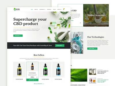 Natures Balance cbd natures ui uiux ux web