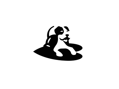 Good Boy 2 animal black bull dog goodboy heart icon logo love negative pet pitbull puppy space