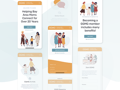 GGMG Mobile Screens craft cms design illustration mobile mobile design mobile ui responsive ui vector web web design webdevelopment