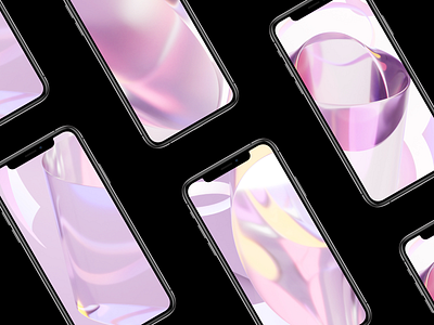 Free phone wallpapers vol 2 3d 3d art abstract blender design free freebie gradient pastel colors phone pink wallpaper wallpaper design wallpapers