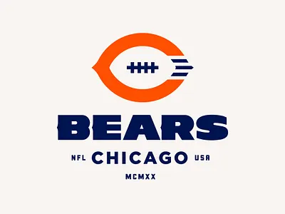 Chicago Bears Rebrand Proposal brand identity branding football logo logos