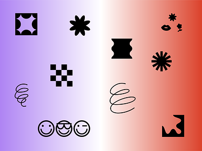 Dingbats forever <3 design dingbat dropcap emoji font gradient icon illustration lettering symbol type type design typography