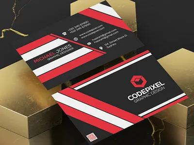 4437280 business card design graphic design illustration