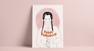 Halloween Print addams family art design digital art digital drawing digital illustration digital painting halloween illustration procreate