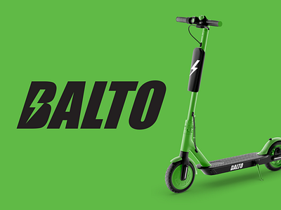 Balto Logo balto bolt brand identity branding electric scooter lightning lightning bolt lightning logo scooter