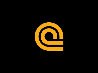 Abstract wave logo aggressive branding logo logo design logos mark thicklines wave waveform yellow