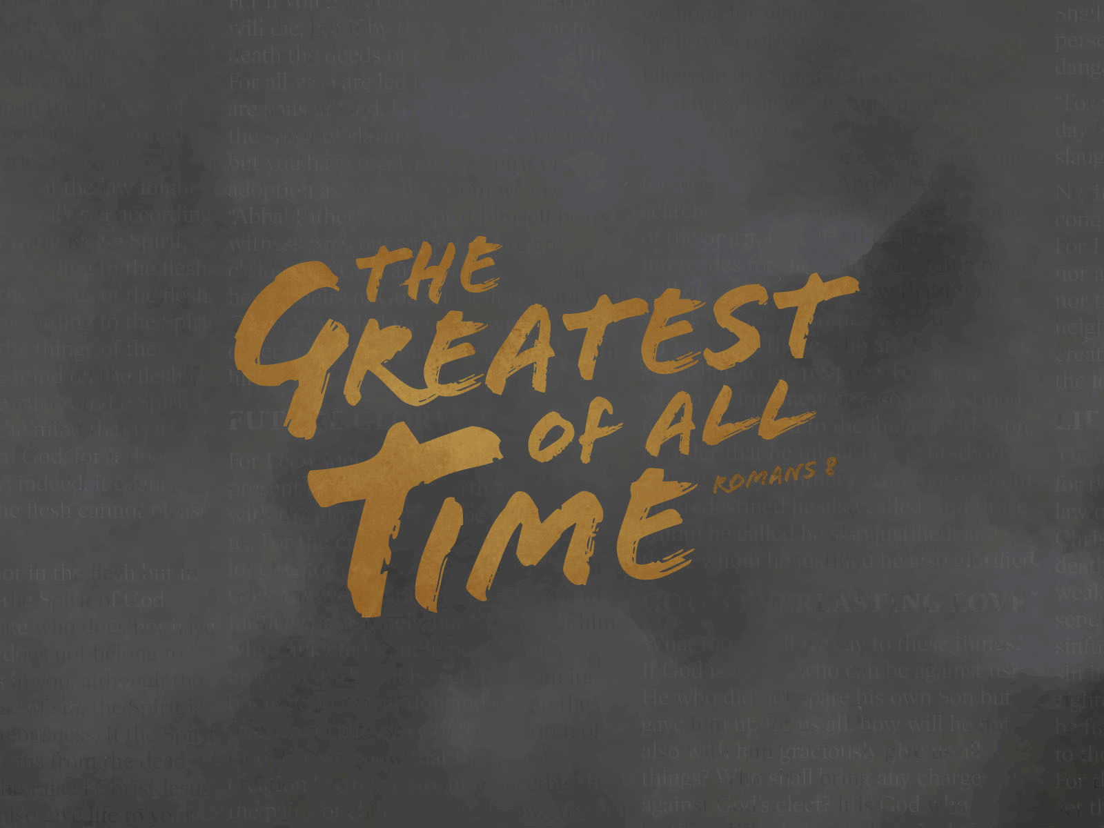 The GOAT branding design sermon art texture