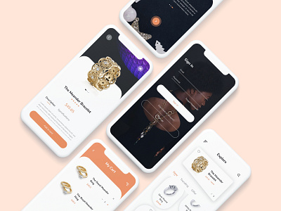 Jewelry Shop App Design app app design clean ui design creative app jewelry shop minimal minimalist minimalistic shopping shopping app sign in store app template ui ux