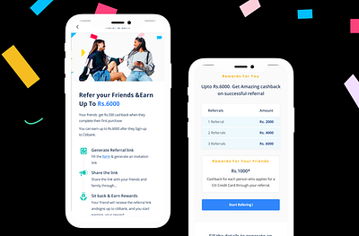 Referral campaign bank enterprise referral campaign referrals ui ux webdesign