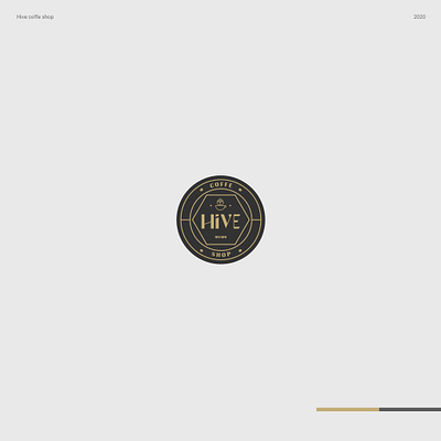 Hive coffe shop logo art direction branding creative illustrator logo