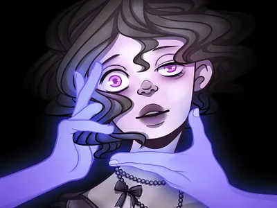 The Doll art artist artwork character art digital 2d draw ghost halloween illustration original art original character paint