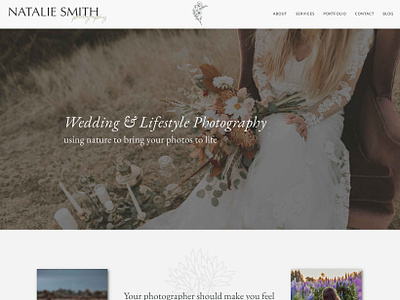 Minimal Boho Photographer Website design web design website design
